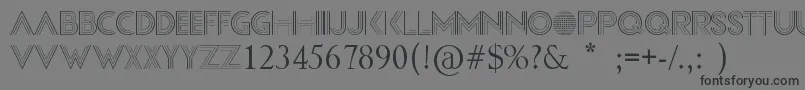 Confessions Font – Black Fonts on Gray Background