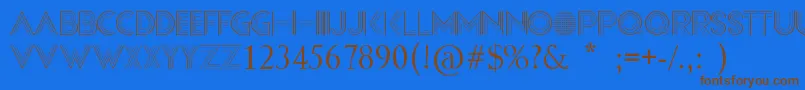 Шрифт Confessions – коричневые шрифты на синем фоне