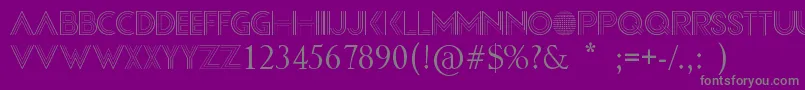 Confessions Font – Gray Fonts on Purple Background
