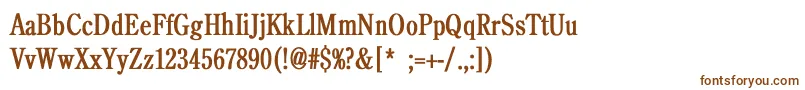 BackroadCondBold Font – Brown Fonts on White Background