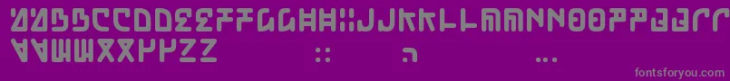 Pokopen Font – Gray Fonts on Purple Background