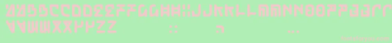 Więcej informacji o czcionce Pokopen Czcionka Pokopen – różowe czcionki na zielonym tle