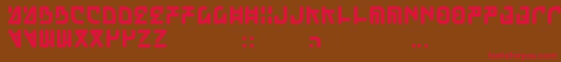 Pokopen Font – Red Fonts on Brown Background