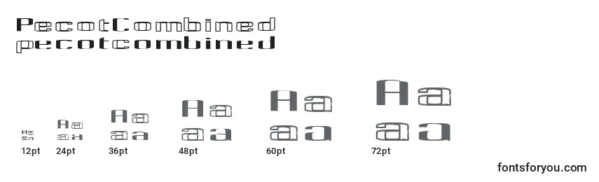 PecotCombined Font Sizes