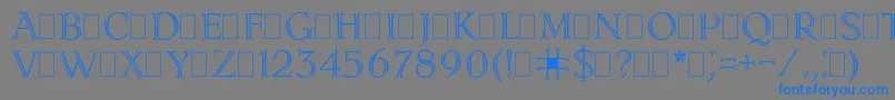 Подробнее о шрифте LidiaPlain.001.001 Шрифт LidiaPlain.001.001 – синие шрифты на сером фоне
