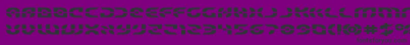 Starfighterboldexpand Font – Black Fonts on Purple Background