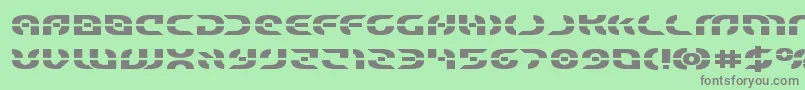 Starfighterboldexpand Font – Gray Fonts on Green Background