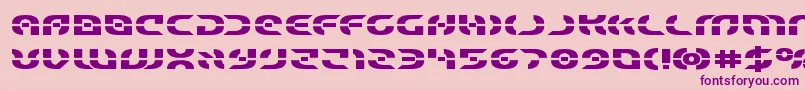 Starfighterboldexpand Font – Purple Fonts on Pink Background