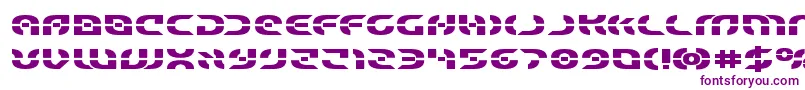 Starfighterboldexpand Font – Purple Fonts on White Background