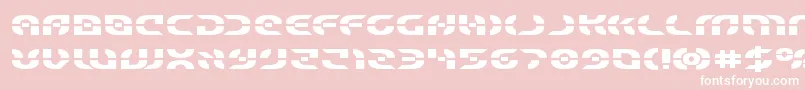 Starfighterboldexpand Font – White Fonts on Pink Background