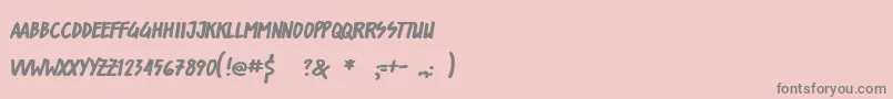 fuente ShorelinesDisplay – Fuentes Grises Sobre Fondo Rosa