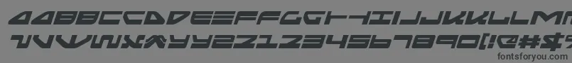 フォントSeariderfalconexpandital – 黒い文字の灰色の背景