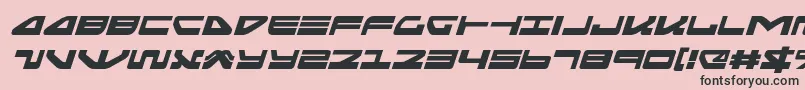 Seariderfalconexpandital Font – Black Fonts on Pink Background