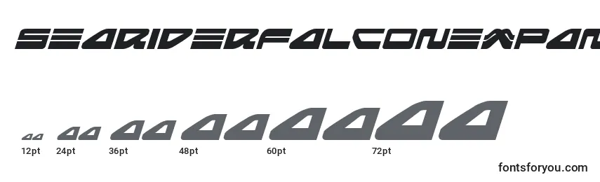 Seariderfalconexpandital Font Sizes
