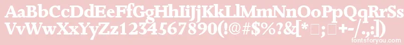 JuxtaDisplaySsi Font – White Fonts on Pink Background