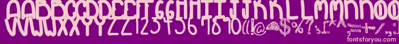 Myth Font – Pink Fonts on Purple Background