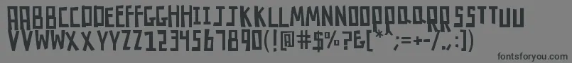 K26robotrumble Font – Black Fonts on Gray Background