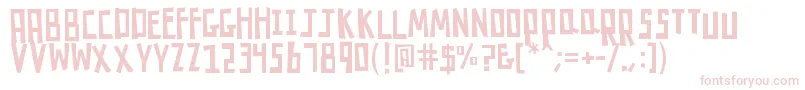 K26robotrumble Font – Pink Fonts on White Background