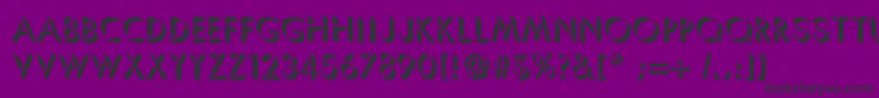Umbrellac Font – Black Fonts on Purple Background