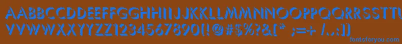 More about Umbrellac Font Umbrellac Font – Blue Fonts on Brown Background