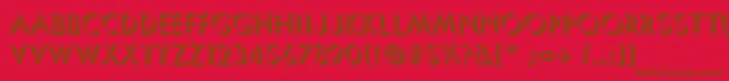 More about Umbrellac Font Umbrellac Font – Brown Fonts on Red Background