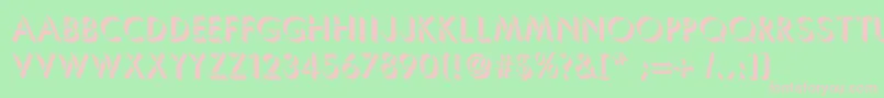 Umbrellac Font – Pink Fonts on Green Background
