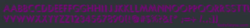 Umbrellac Font – Purple Fonts on Black Background