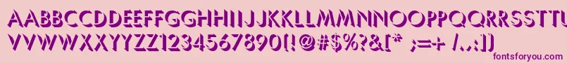Umbrellac Font – Purple Fonts on Pink Background