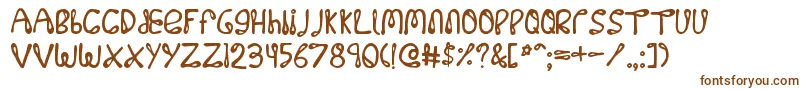 Шрифт 32768no – коричневые шрифты на белом фоне