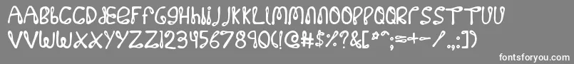 フォント32768no – 灰色の背景に白い文字