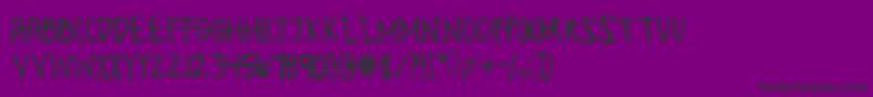 Lonesomefont Font – Black Fonts on Purple Background