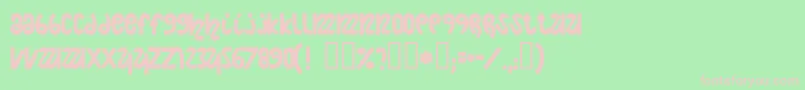 NightCourt Font – Pink Fonts on Green Background