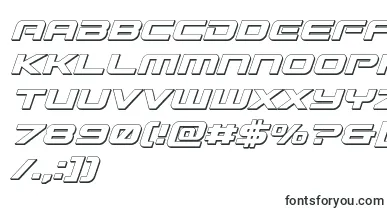 Gunship3Dital font – 3D Fonts