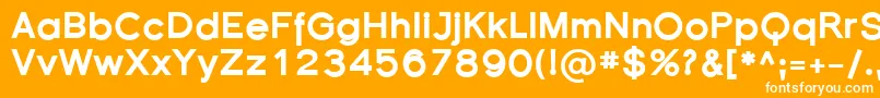 FlorencesansBlack Font – White Fonts on Orange Background