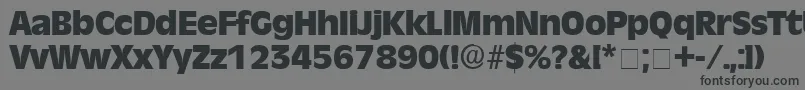 MisceDisplaySsi Font – Black Fonts on Gray Background