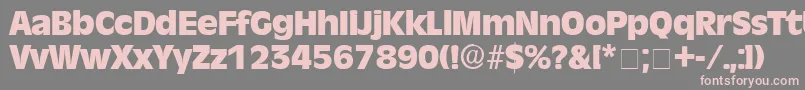 MisceDisplaySsi Font – Pink Fonts on Gray Background