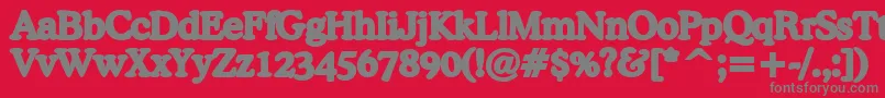 BackgroundFont2 Font – Gray Fonts on Red Background
