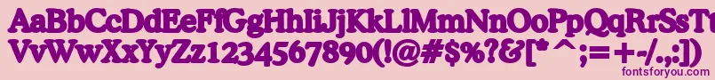 BackgroundFont2 Font – Purple Fonts on Pink Background