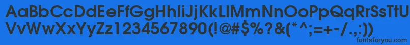 ItcAvantGardeGothicLtDemi Font – Black Fonts on Blue Background