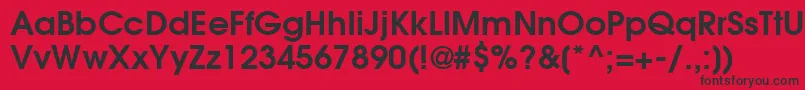 ItcAvantGardeGothicLtDemi Font – Black Fonts on Red Background