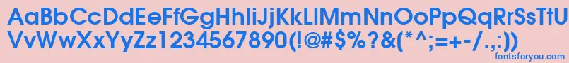 ItcAvantGardeGothicLtDemi Font – Blue Fonts on Pink Background
