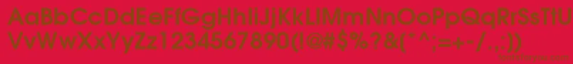 ItcAvantGardeGothicLtDemi Font – Brown Fonts on Red Background