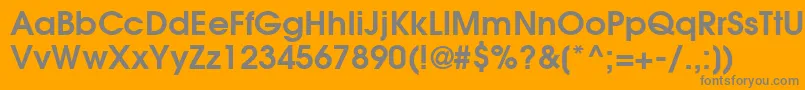 ItcAvantGardeGothicLtDemi Font – Gray Fonts on Orange Background