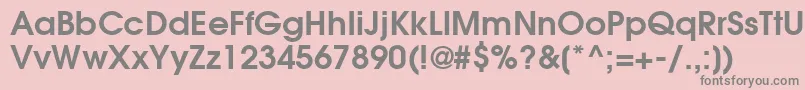 ItcAvantGardeGothicLtDemi Font – Gray Fonts on Pink Background