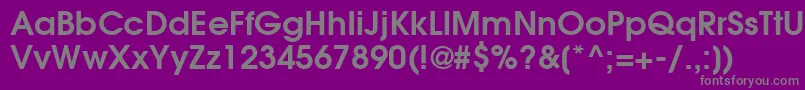 ItcAvantGardeGothicLtDemi Font – Gray Fonts on Purple Background