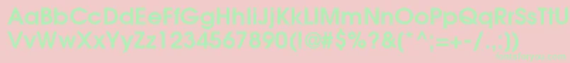 ItcAvantGardeGothicLtDemi Font – Green Fonts on Pink Background