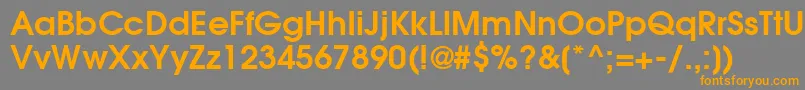 ItcAvantGardeGothicLtDemi Font – Orange Fonts on Gray Background