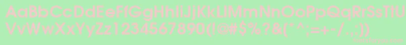 ItcAvantGardeGothicLtDemi Font – Pink Fonts on Green Background