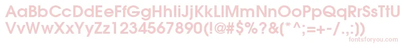 ItcAvantGardeGothicLtDemi Font – Pink Fonts on White Background