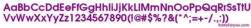 ItcAvantGardeGothicLtDemi Font – Purple Fonts on White Background